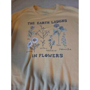 Yellow spring crewneck sweatshirt medium